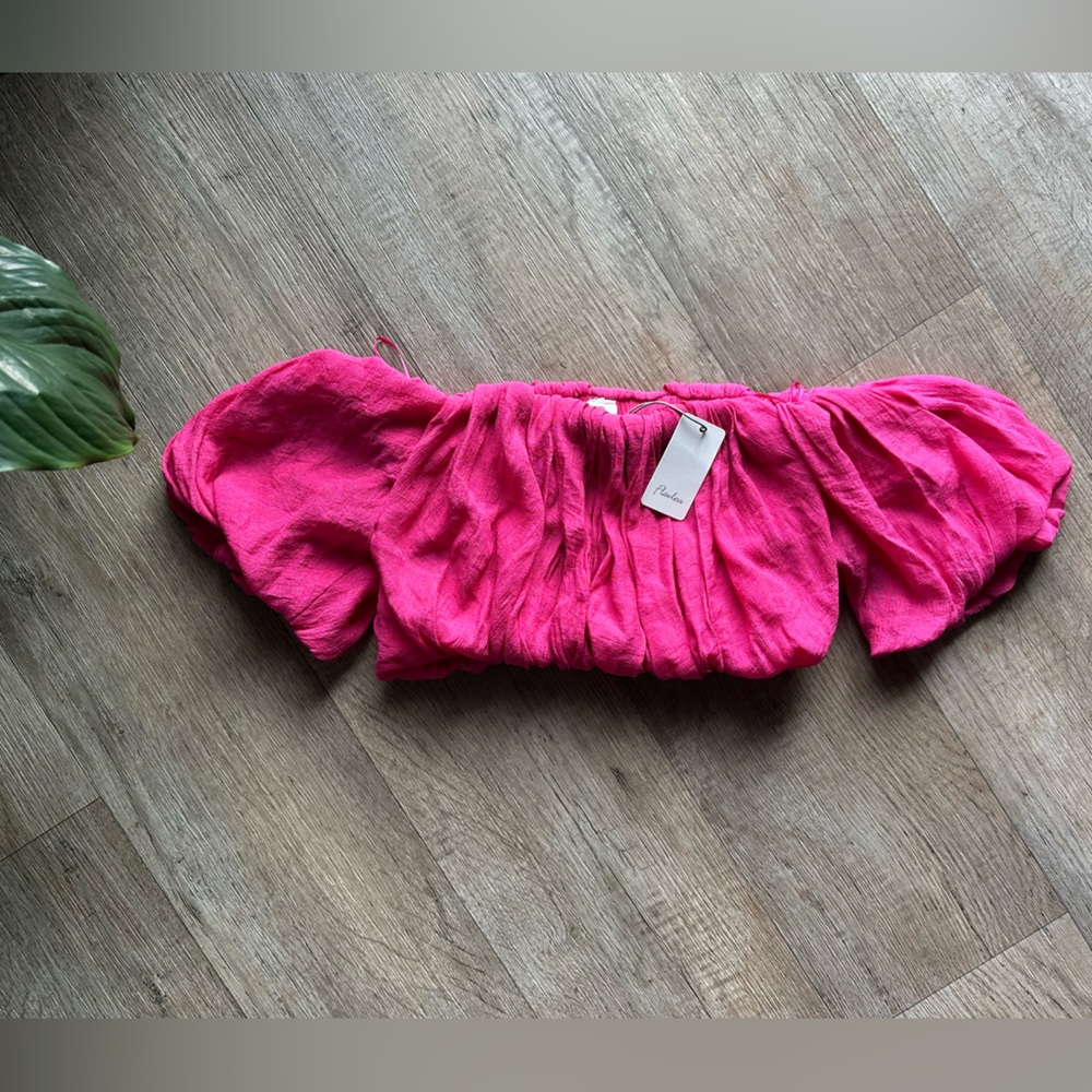 Fuchsia Off-Shoulder Top